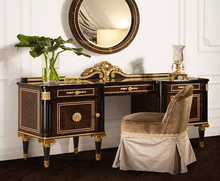 Load image into Gallery viewer, Modern european Italian French solid wood genuine leather bed Fashion Carved luxurious bed french bedroom furniture