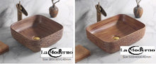 Load image into Gallery viewer, Bathroom Accessories Ceramic Hand Wash Basin Brown Rustic