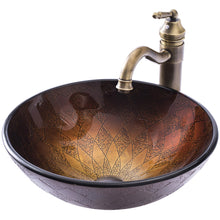 Load image into Gallery viewer, Sanitary Ware Solid Surface Washroom Golden Pedestal Washing Hair Bathroom Artificial Antique Wash Basin Vessel Sink