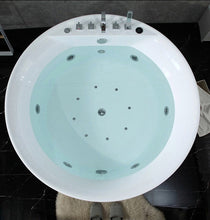 Load image into Gallery viewer, Freestanding bathtub Round White with Faucet