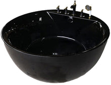 Load image into Gallery viewer, Freestanding bathtub Round White with Faucet