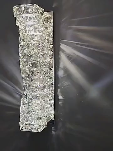 Nordic modern crystal wall lamp stainless steel wall lamps bedroom home decoration lighting light luxury crystal lamps