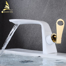 Charger l'image dans la galerie, Black Basin Mixer Taps 855771 Single Handle Deck Mount Gold Tap Brass Basin Sink Faucet