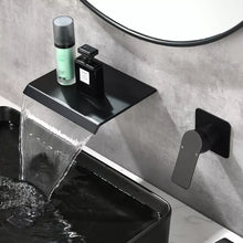 Cargar imagen en el visor de la galería, Waterfall Brass Basin Faucet For Bathroom Wide Faucet Cold And Hot Mixer Taps