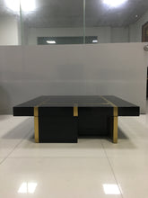 Lade das Bild in den Galerie-Viewer, Modern ebony wooden coffee side table base