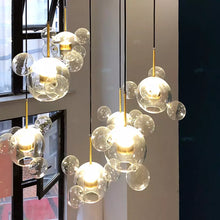 Load image into Gallery viewer, Bubble Hanging pendant LED Glass chandelier lighting American Kitchen Dining Room Home Decor Lights