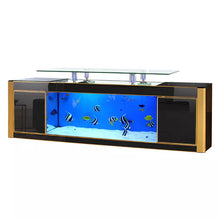 Cargar imagen en el visor de la galería, New Design Large Custom Glass Clear Luxury Aquarium Tank Fish For Home big Fish tank of TV cabinet 1.2m 1.5m 1m 3M