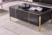 Load image into Gallery viewer, Living Room Furniture Coffee Table Tv Cabinet Only Stainless Steel Legs and Wooded Cabinet