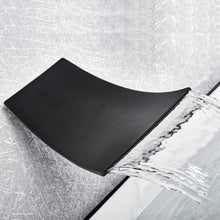 Charger l'image dans la galerie, Matte Black Waterfall Basin Faucets Wall Mount Waterfall Faucet Single Handle Mixer Tap Bathroom Waterfall Basin Faucet