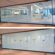 Load image into Gallery viewer, Intelligent PDLC Switchable Dimming Film Magic Glass Electric Aluminum Glass Swing Door Window