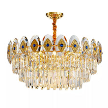 Lade das Bild in den Galerie-Viewer, Light Luxury Chandelier Post-Modern Crystal Lamp Nordic Minimalist Living Room Lamp Dining Room Chandelier Bedroom Lamp