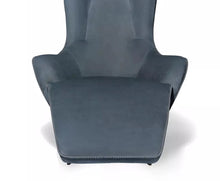 Load image into Gallery viewer, egoiste indoor steel base unique design living room chair sofa modern elegant luxury leather chaise lounge