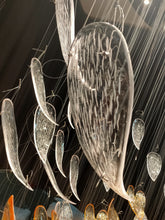 Load image into Gallery viewer, Luxury Stainless steel frame modern led chandelier big crystal hotel lighting