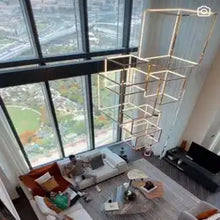Load image into Gallery viewer, Staircase chandelier
Modern staircase chandelier
Luxury staircase chandelier
Crystal staircase chandelier
LED staircase chandelier