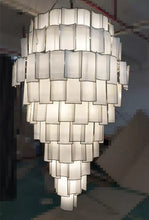 Load image into Gallery viewer, Copper parchment chandelier customize ceiling luxury large hotel chandelier for high ceilings