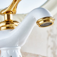 Load image into Gallery viewer, Single Handle Gold Water Tap with Diamond
