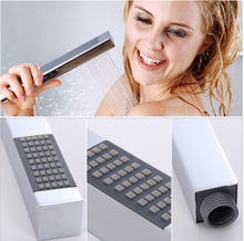 Cargar imagen en el visor de la galería, Bathroom wall mount Widespraed 5pcs LED Light Waterfall tap Spout Bathtub Faucet with Hand Shower