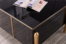 Load image into Gallery viewer, Living Room Furniture Coffee Table Tv Cabinet Only Stainless Steel Legs and Wooded Cabinet