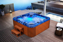 Load image into Gallery viewer, high quality best headtube freestanding japan massage hot tub with aristech acrylic 6seater