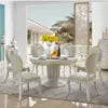 Load image into Gallery viewer, Classic Luxury wooden furniture living room dining table set 6 seater dining room furniture