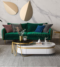 Load image into Gallery viewer, Coffee Table Stainless Marble Top Elegant Design