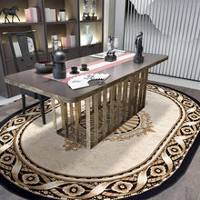 Load image into Gallery viewer, Luxury wool carpet floor mat Round Custom Carpets Washable Rug