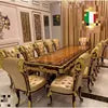 Load image into Gallery viewer, Classic Luxury wooden furniture living room dining table with 8 seater dining room furniture