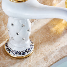 Load image into Gallery viewer, Single Handle Gold Water Tap with Diamond