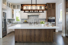 Load image into Gallery viewer, Retro light wooden pendant lamp industrial black metal loft lamps home farmhouse bedroom corrior chandelier lightings