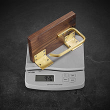 Lade das Bild in den Galerie-Viewer, Bathroom paper roll holder wall mounted walnut cell phone paper towel holder