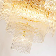 Load image into Gallery viewer, Dining Room Copper Pendant Lamp Led Crystal Brass Chandeliers