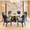 Load image into Gallery viewer, Classic Luxury wooden furniture living room dining table set 6 seater dining room furniture