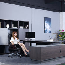 Load image into Gallery viewer, Office Chair leisure swivel pu leather microfiber leather computer executive chair