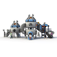 Load image into Gallery viewer, New Design Kindergarten Children Outdoor Playground Equipment Theme Park Preschool Outdoor Plastic Slide Playground Set