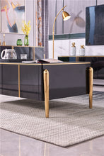 Load image into Gallery viewer, Living Room Furniture Coffee Table Tv Cabinet Only Stainless Steel Legs and Wooded Cabinet