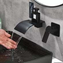 Cargar imagen en el visor de la galería, Waterfall Brass Basin Faucet For Bathroom Wide Faucet Cold And Hot Mixer Taps