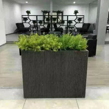 Load image into Gallery viewer, Nordic Fiberglass Flower Pots Large Outdoor Balcony Rectangular Flower Planters Shopping Mall Set Flower Boxes