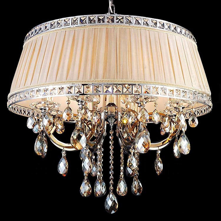 Modern hanging golden crystal chandelier luxury ceiling lights