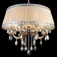 Load image into Gallery viewer, Modern hanging golden crystal chandelier luxury ceiling lights
