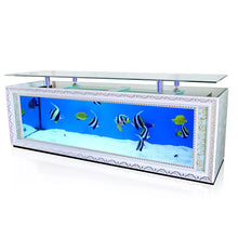 Cargar imagen en el visor de la galería, New Design Large Custom Glass Clear Luxury Aquarium Tank Fish For Home big Fish tank of TV cabinet 1.2m 1.5m 1m 3M