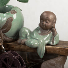 Charger l'image dans la galerie, High quality gift New Classical/Post-modern Style Living Room Flowing Water Ring Light Lamp For Decorative Tabletop Fountain