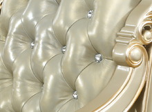 Cargar imagen en el visor de la galería, American style office furniture solid woodEuropean gold leather comfortable executive chair