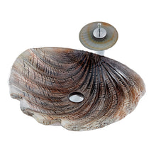 Load image into Gallery viewer, Modern Designs Customized Artificial Dining Room Special Cabinets Basins Sink Shell Bowl Shape Bathroom Italian Wash Basin with Faucet and Pop Up Drainer Included