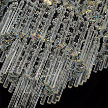 Load image into Gallery viewer, luxury hotel lobby lighting beaded chandelier samples staircase crystal light long chandelier for villa high ceiling entryway
