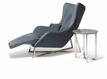 Load image into Gallery viewer, egoiste indoor steel base unique design living room chair sofa modern elegant luxury leather chaise lounge