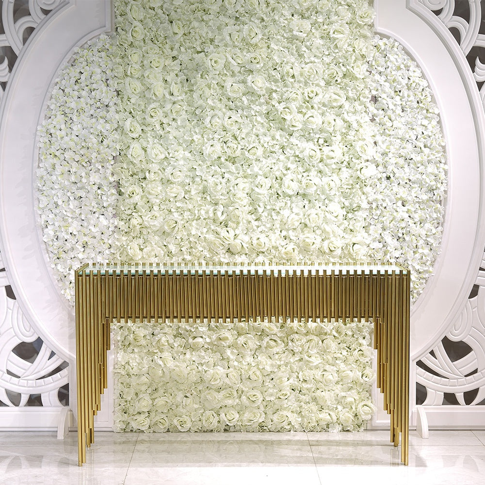 Console Table Electroplated Gold - ( Bigger Size Customize )