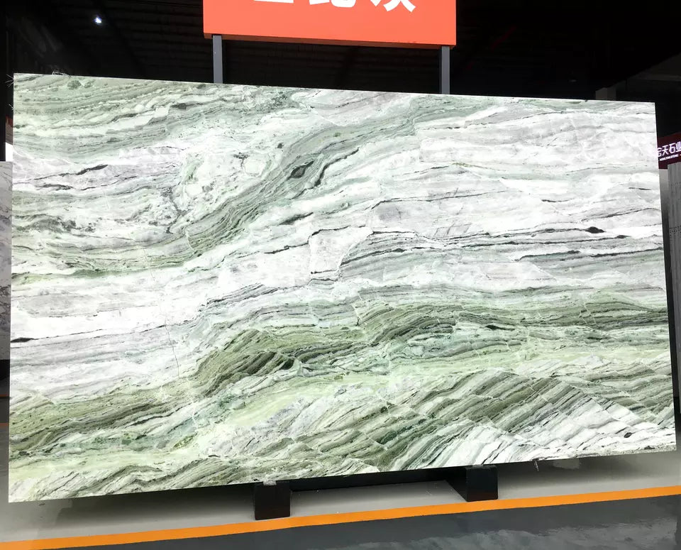 European Style Large Freestanding Green Marble Natural Stone