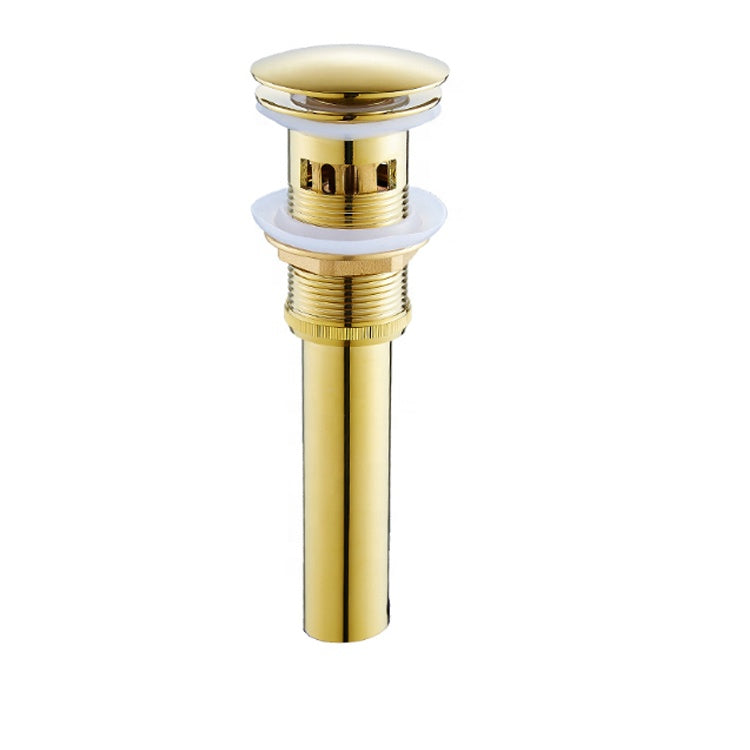 Stainless Steel Gold Pop Up Bathroom Drainer for Wash Basin Sink