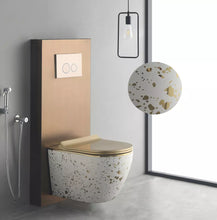 Load image into Gallery viewer, Floating Ceramic Wall Mounted Closestool Toilet