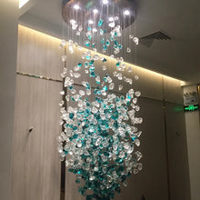 Load image into Gallery viewer, Staircase chandelier
Modern staircase chandelier
Luxury staircase chandelier
Crystal staircase chandelier
LED staircase chandelier
